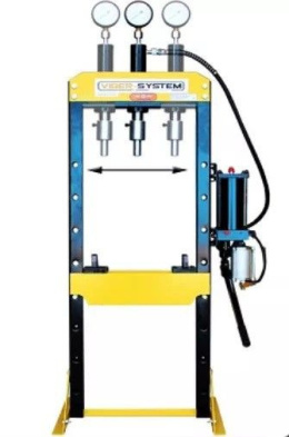 Prasa hydrauliczna, warsztatowa WP10PR 10t ruchomy tłok, pneumatyka Viber-System