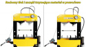Prasa hydrauliczna, warsztatowa WP10PR 10t ruchomy tłok, pneumatyka Viber-System
