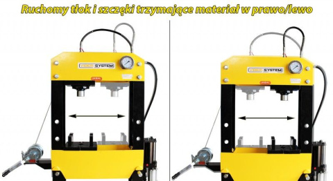 Prasa hydrauliczna, warsztatowa WP10PR 10t ruchomy tłok, pneumatyka Viber-System Prasa hydrauliczna, warsztatowa WP10PR 10t ruchomy tłok, pneumatyka Viber-System