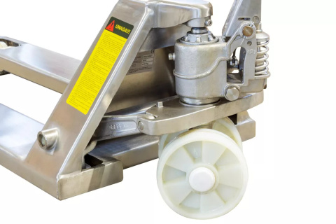 Wózek paletowy Paleciak ze stali nierdzewnej 2500kg SS2500 Wózek paletowy Paleciak ze stali nierdzewnej 2500kg SS2500