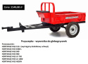 Glebogryzarka spalinowa HGS LX 750 HS212 ZESTAW (pług + koła)