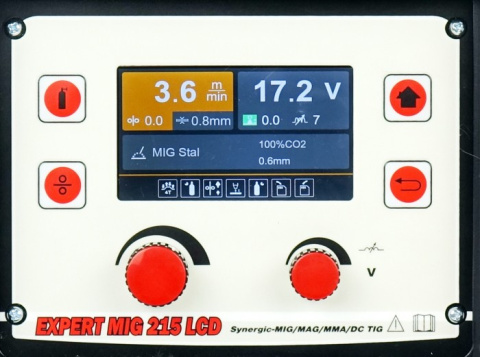 Półautomaty spawalnicze EXPERT MIG 215 LCD MIG/MMA/TIG SYNERGIC ALU Półautomaty spawalnicze EXPERT MIG 215 LCD MIG/MMA/TIG SYNERGIC ALU