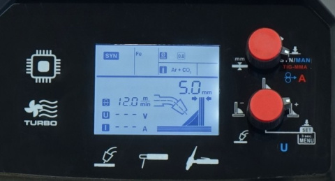 Półautomaty spawalnicze TECNO MIG 205 LCD MIG/TIG/MMA SYNERGIC Półautomaty spawalnicze TECNO MIG 205 LCD MIG/TIG/MMA SYNERGIC