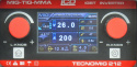 Półautomaty spawalnicze TECNO MIG 212 LCD MIG/TIG/MMA SYNERGIC VRD ALU