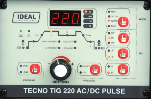 Spawarka TECNO TIG 220 AC/DC PULSE MPX Spawarka TECNO TIG 220 AC/DC PULSE MPX