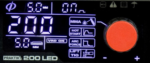 Spawarka inwertorowa MMA PRAKTIK 200 LED SYNERGY Spawarka inwertorowa MMA PRAKTIK 200 LED SYNERGY