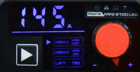 Spawarka inwertorowa MMA PRAKTIK MINI 2100 LED + walizka Spawarka inwertorowa MMA PRAKTIK MINI 2100 LED + walizka