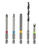 ZESTAW ENERGY+ W WALIZCE ALUMINIOWEJ: WIERTARKO WKRĘTARKA 2X18V/2.0AH, 10 MM, ZDEJMOWANY UCHWYT + 109 AKCESORIÓW