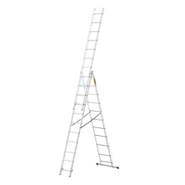 Drabina HOME aluminiowa 3-elementowa 3x11 szczebli 150 kg