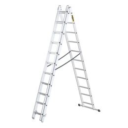 Drabina HOME aluminiowa 3-elementowa 3x11 szczebli 150 kg