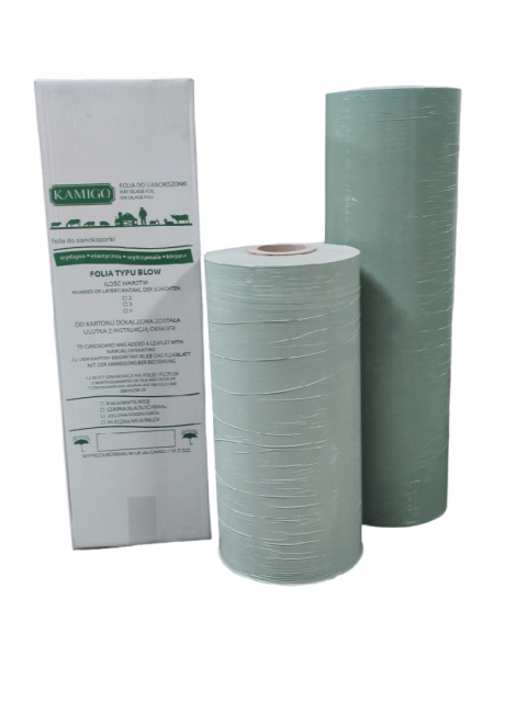Folia do Sianokiszonki KAMIGO 750 mm x 1500 mb Zielona Folia do Sianokiszonki KAMIGO 750 mm x 1500 mb Zielona