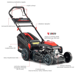 Kosiarka spalinowa HKS ST 353 N R225 z napędem