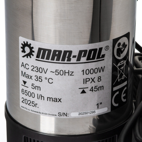 Pompa ZATAPIALNA AQUASMART 1000W Pompa ZATAPIALNA AQUASMART 1000W