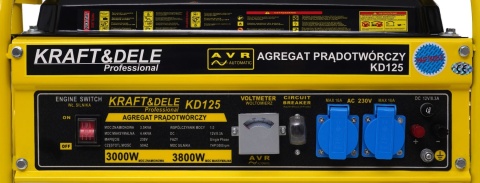 Agregat prądotwórczy 3800W 12/230V KD125 Agregat prądotwórczy 3800W 12/230V KD125
