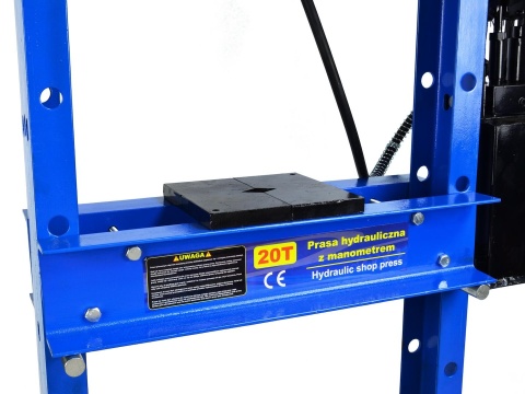 Prasa hydrauliczna 20T z manometrem i dwustopniową pompą