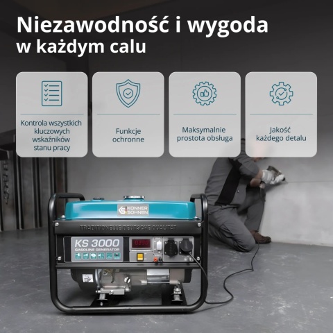 Agregat Generator benzynowy 3000W 230V KS 3000