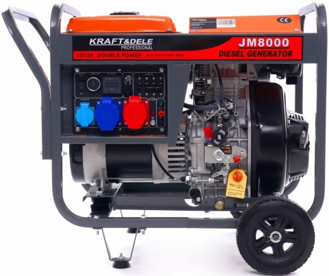 Agregat prądotwórczy Diesel 8KW 230/380V DOUBLE POWER