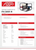Agregat prądotwórczy benzynowy FH 5001 R