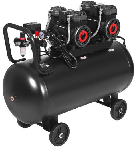 Kompresor bezolejowy 100L 2x2200W