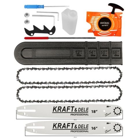 Piła spalinowa łańcuchowa 16" 18" + akcesoria