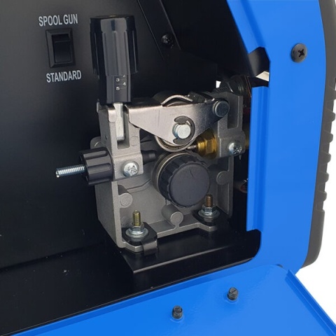 Spawarka inwertorowa MIG 200 SMART z kółkami i półką na butlę