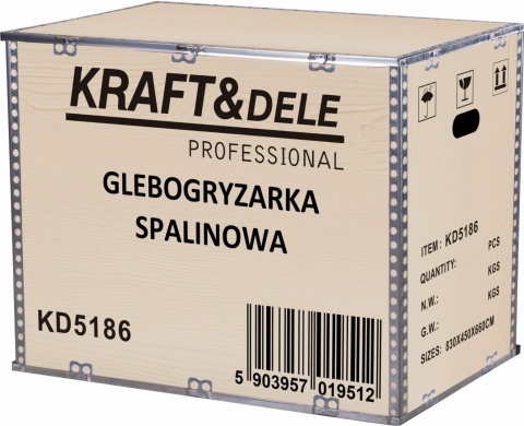 Glebogryzarka spalinowa 600mm 10kM + sprzęt KD5186