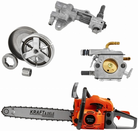 Piła spalinowa 5,9KM prowadnica + łańcuch 16"40cm 18"45cm + starter